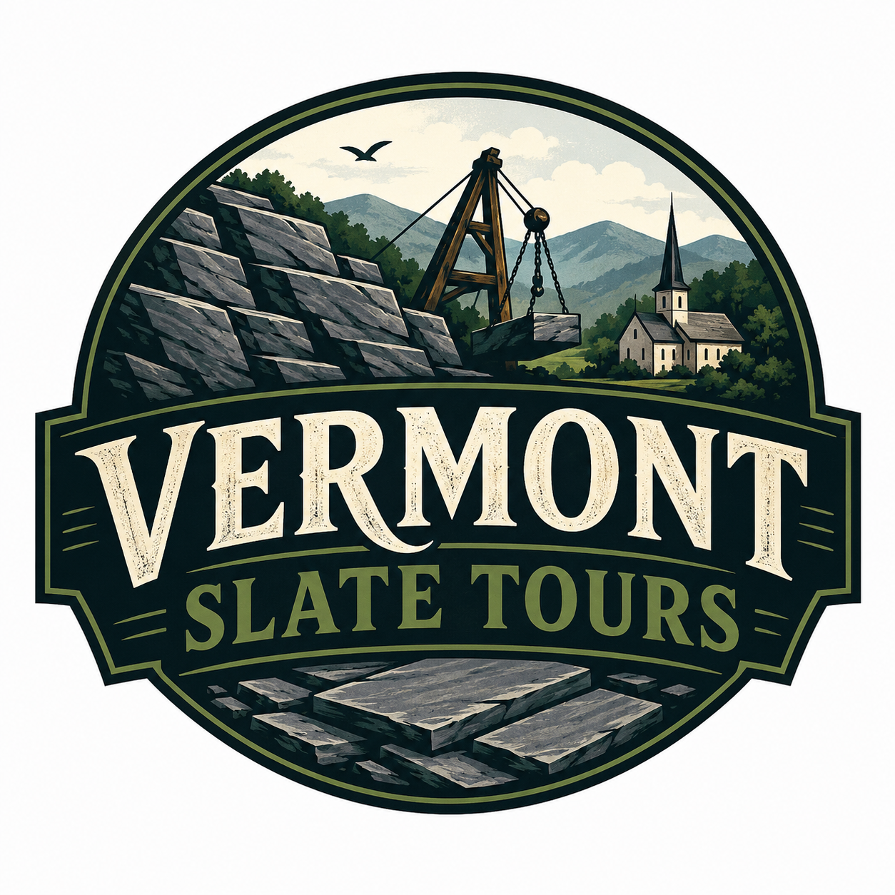 Vermont Slate Tours logo
